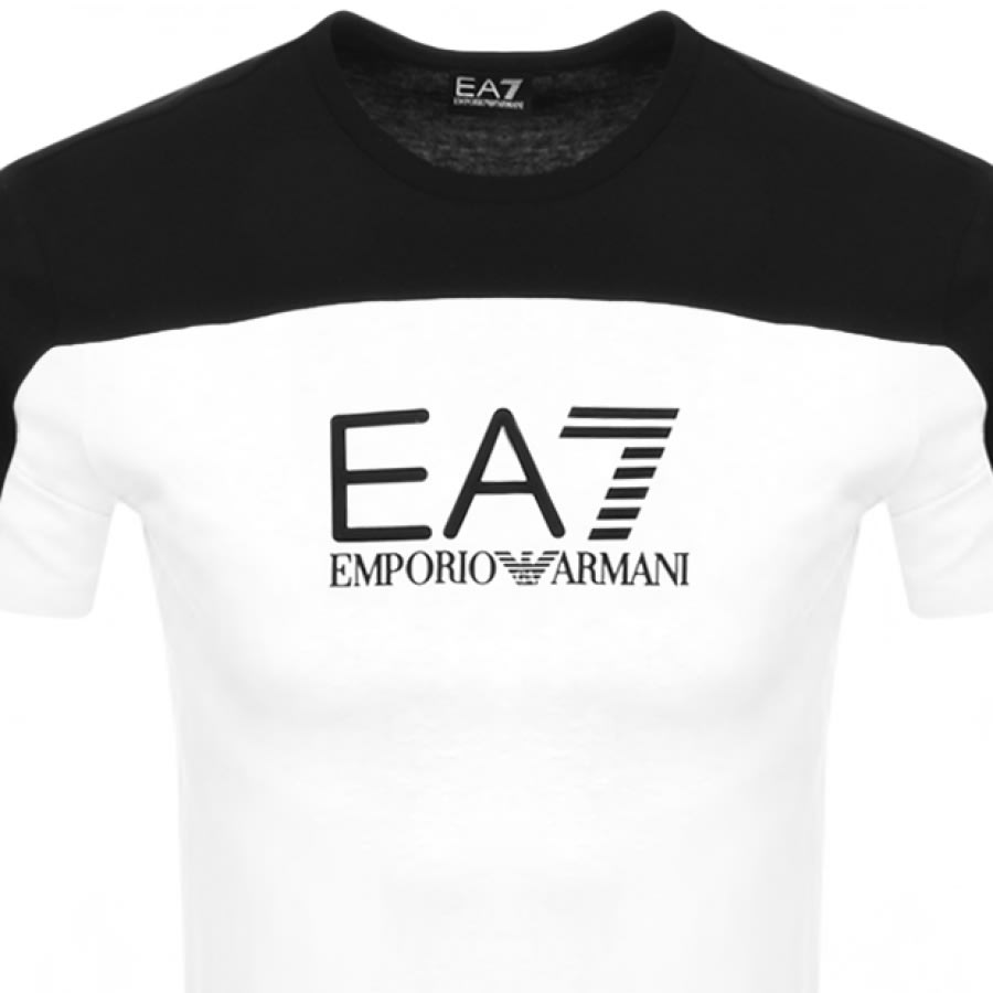 Alternative Image for ProductEA7 Emporio Armani Crew Neck Logo T Shirt White2